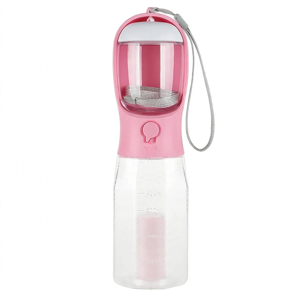 3-in-1 Pet Water & Food Bottle with Waste Bag Holder
