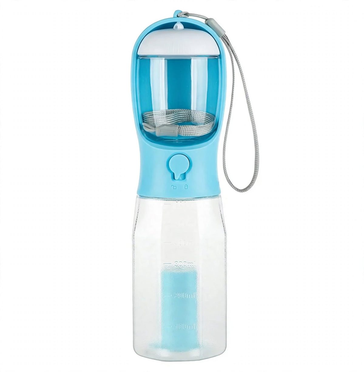 3-in-1 Pet Water & Food Bottle with Waste Bag Holder